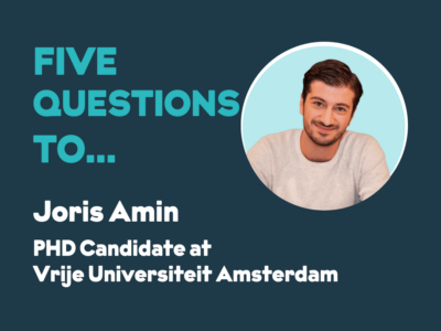 Five questions to Joris Amin